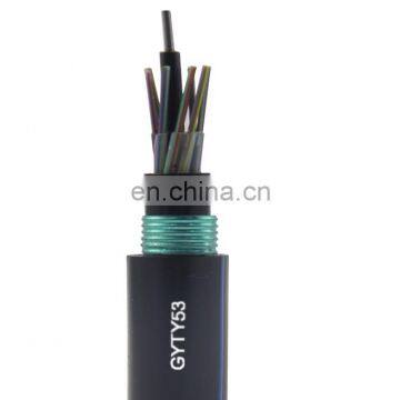 4 6 8 12 24 48 Core Outdoor Single Mode Loose Tube G652 Duct Underground Optic Fiber Cable GYTY53