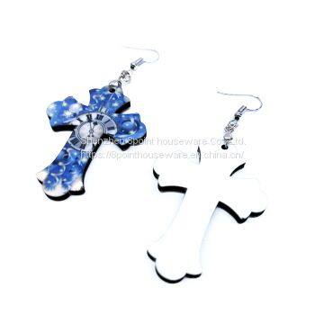 Sublimation MDF Custom Blank Earring photo-2