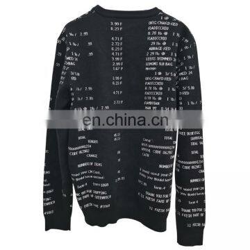 DiZNEW Wholesale Cotton Jacquard Knitted Pullover Sweater Men photo-6