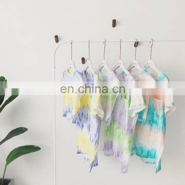 Girl Fashion Summer Cotton Tie Dye T-shirt From China photo-2