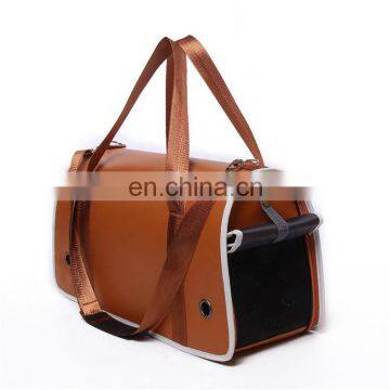 PU material traveling wholesale pet carrier waterproof dog carry bag