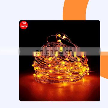 USB LED Warm White String Light 10M 100LED Fairy Lights Copper Silver Wire for Wedding Christmas Holiday Decor