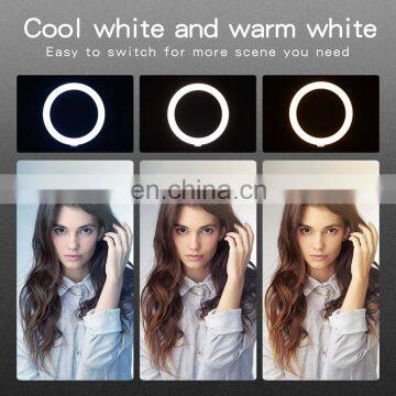 New Arrival 10 Inch Makeup Beauty RGB Ring Lamp Soft Led Selfie Ring Light With Adjustable Tripod Stand