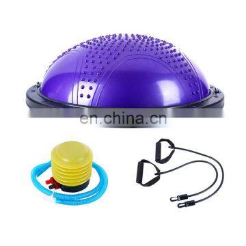 2021 Vivanstar YG1401 Yoga Massage Cover Ball  Gym Equipment Half Balance Ball