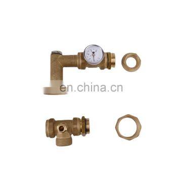 brass floor heating parts water mixing control system