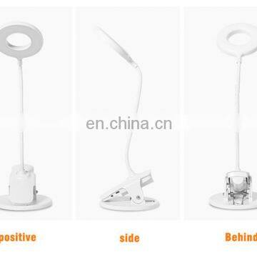 Modern Portable USB Rechargeable Bedside Study Mini Led Table Lamp Clip Desk Lamp photo-4