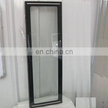 electric heated low e glass double glazing glass door for freezer