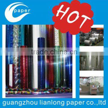 2015 hot sale high-quality PET hot stamping foil for card board/soft plastic
