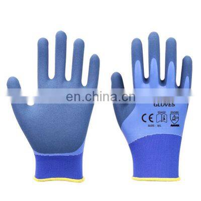 15 Gauge Nylon Polyester Fully Foam Nitrile Coated Safety Gloves photo-3