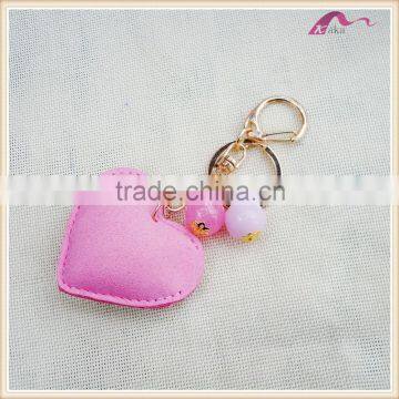 Custom Handmade Crystal Heart Leather Keychain For Gifts Quality Choice photo-2