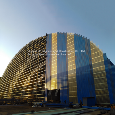 Factory Price Thermal Power Plant Design Construction Building Dome Steel Coal Storage Shed photo-5