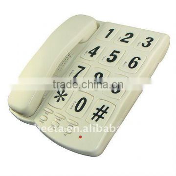 Landline telephone with big button for senior