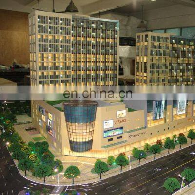 Architecture scale model for apartment building, building modeling