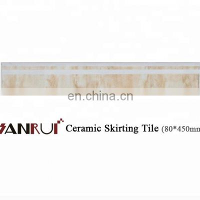 Bangladesh tile price Modern house kitchen interior decoration matt ceramic skirting border tiles