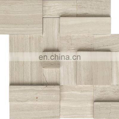 JBN 5mm Thickness Natural Stone Mosaic Stone Mosaic Marble Stone Mosaic Floor Wall Decoration photo-2