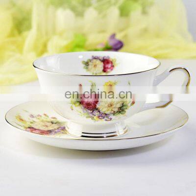 Wholesale Chinese Phnom Penh Ceramic Bone China Coffee Tea Set