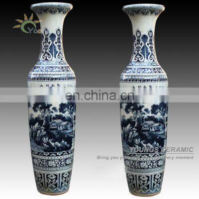 High-quality large floor vases antique vases blue and white