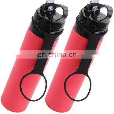 Best Quality Eco-friendly Sport and Gym Silicone Foldable Water Bottle