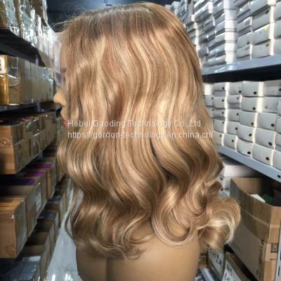 524 Highlight  Remy Hair High Density13x6 Luxury Human Hair Lace Wig