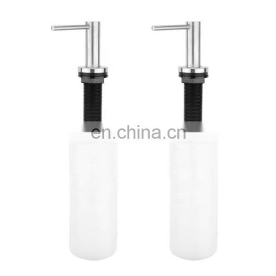 Longan Manual plastic liquid soap dispensers for kitchen sink high quality liquid soap dispensers