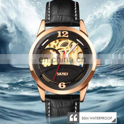 Skmei 9226 Private Label Men Mechanical Watch Analog Fashion Leather Waterproof Automatic Wristwatch photo-5