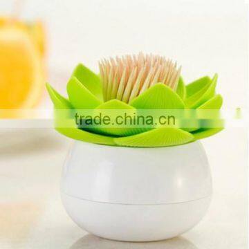 2014 new design! novelty lotus toothpick holder