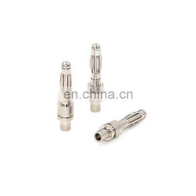 Wholesale Custom Banana Plug Silver Plated 4mm Banana Plug Audio Banana Plug Connector