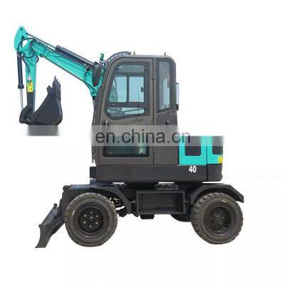 China 4 ton wheel excavators for sale.