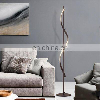 Modern Study Room Acrylic Hotel LED Floor Light Strip Lighting Wholesale Iron Industrial Luxury Floor Lamps