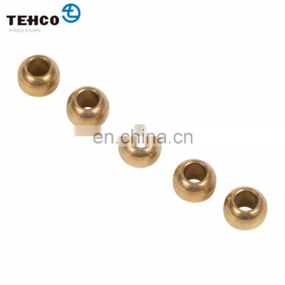 SAE841 Spherical Bronze Oil Sintered Bushing 8mm Made of Brass Powder Pressed By Mold in High Temperature for Fan Machine,