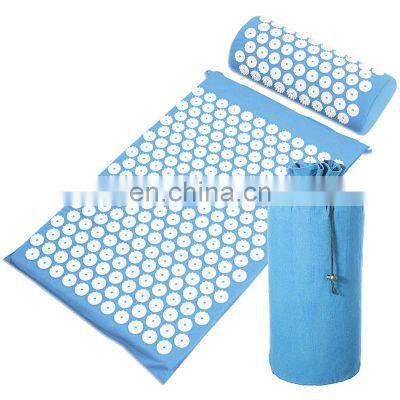 Massage eco friendly acupressure yoga  mat coconut acupressure mat and pillow set