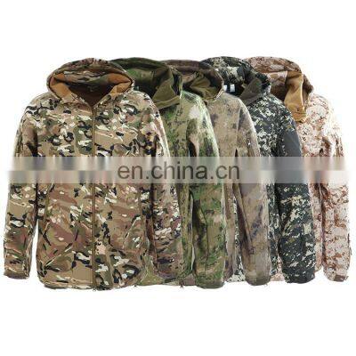 Custom Wholesale Winter Fleece Softshell Tactical Jacket Military Army Jacket