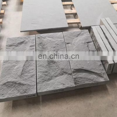 Factory supply split-faced decor architectural exterior wall sandstone cut to size  natural surface black Sandstone