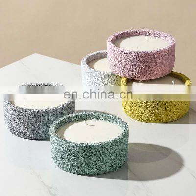 Cement Jar Custom Aromatherapy Luxury Gift Fragrance Scented Candle