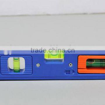 Plastic spirit level 6" 8" 9" ABS PP 3vials torpedo shape