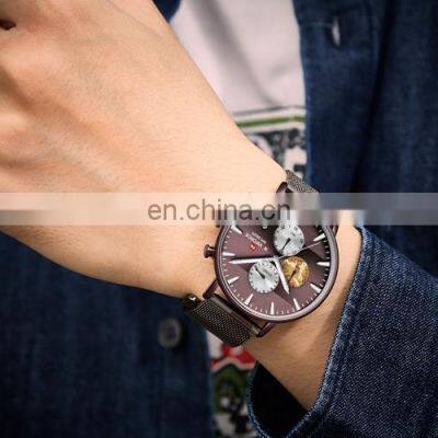 NAVIFORCE NF9169 Men Quartz Watch Simple Luxury Fashion Waterproof Mesh Watches For Mens On Sale photo-5