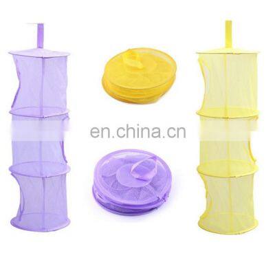 HOT Kids Toys Shawls Hats Mittens Clothes Hanging Mesh Space Saver Bags Organizer Hanging Baskets photo-2
