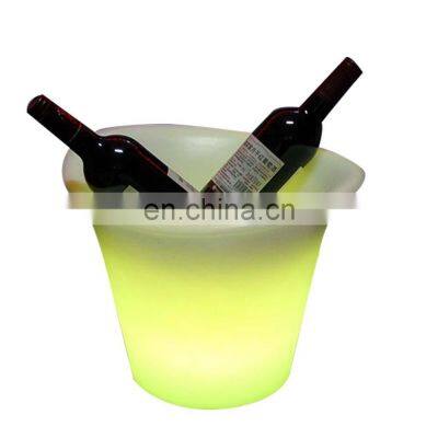 Whiskey Beverage led Wine Chiller Large Capacity Champagne Wine Drinks Beer plastic glowing led illuminated ice bucket for party