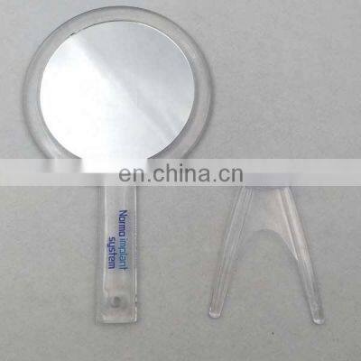 Clear Transparent Color Plastic Two Way Hand Held Desk Table Mirror Table photo-3