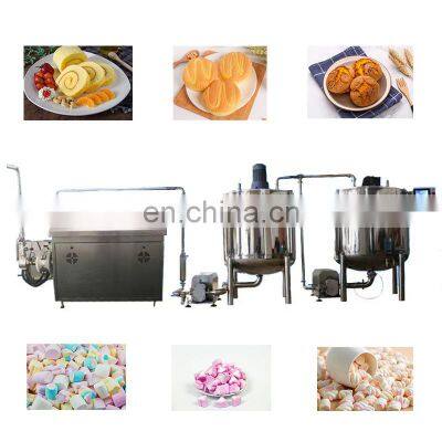 Continuous Industrial Make Cotton Marshmallow Food Product Twist Mixer Aerating Machine Center Candy Floss Line photo-2