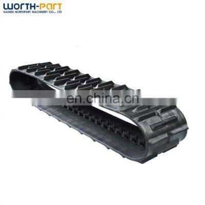 Mini excavator rubber crawler track 300X109X41 robot rubber track system