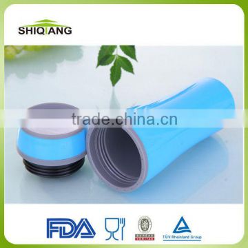 China Manufacturer Sublimation Double Wall Plastic Travel Mug 400ml