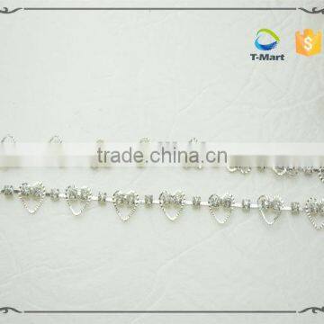 Heart Shape Silver Plating Metal Tirmming photo-2