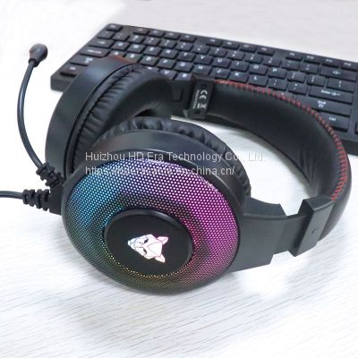 Factory Wholesale lightweight headset computer headphones wired gaming headphone HD811