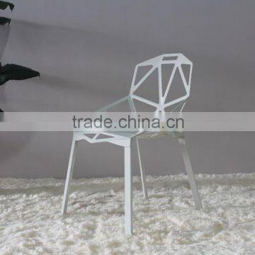 Replica Italian Design Red Color Aluminum Stacking Konstantin Grcic Chair One for Restaruantcafe and Cafe or Garden photo-2