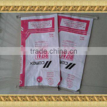 plastic pp laminated cement bag customer's design