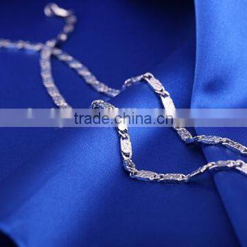Fashion Jewelry Rhodium Plated Cheap Simple Design Chain Necklace photo-6