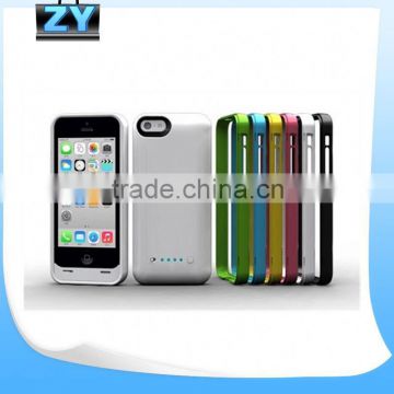 For iPhone5C portable wireless battery charger cover case