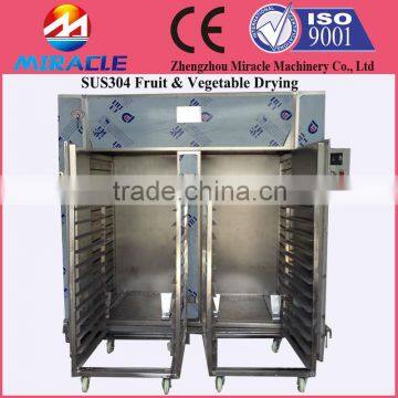 Hot air round cycle drying machine with drying cart and tray, hot sale drying fruit machines