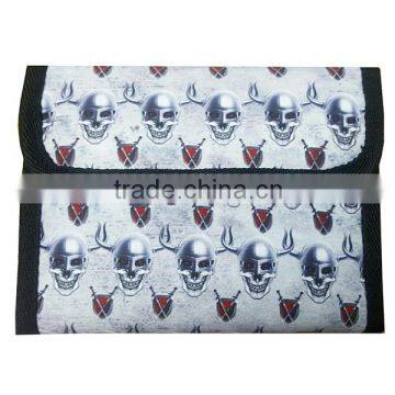 Digital Printing Grey Color Coolest Teen Boy Polyester Wallet photo-2